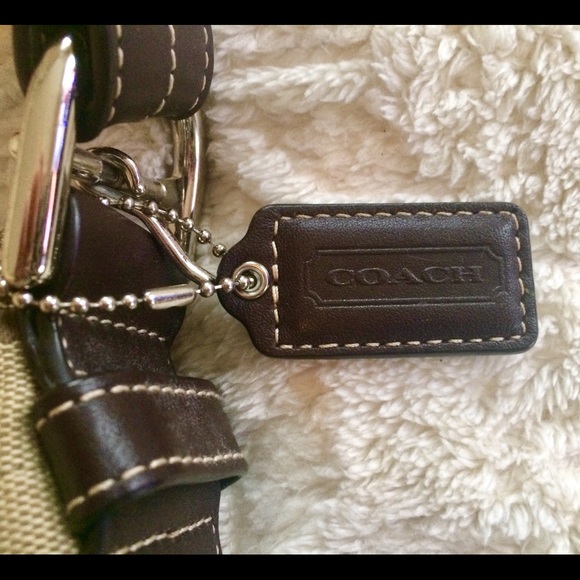 Coach Signature Brown &Beige Shoulder Bag & Wallet - Picture 3 of 13